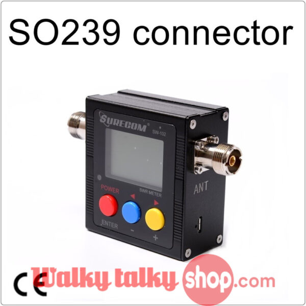 SURECOM SW-102 V.S.W.R. POWER METER WITH SO239 connector