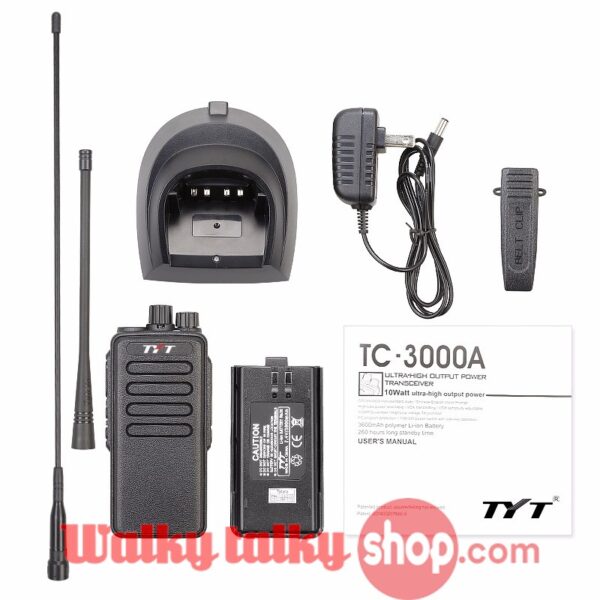TYT TC-3000A High Power 10W VHF UHF Professional FM Transceiver - Image 2