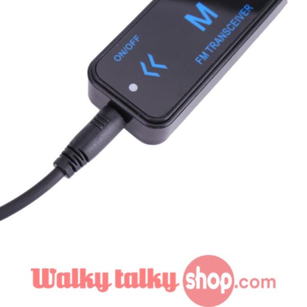 Mini Walkie Talkie UHF 400-480MHz with USB Power Supply Earpieces Invisible Two-Way Radio Spy Transceiver - Image 4