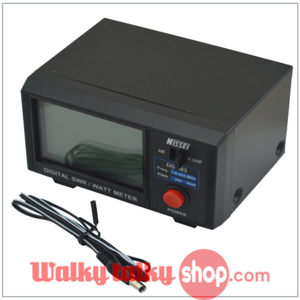 Nissei DG-503 Digital SWR Watt Meter 1.6-60MHz/125-525MHz - Image 2