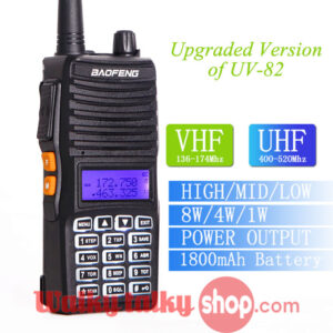 True 8W High Power Dual Band 10km Long Range Pofung Radio UV-82 II