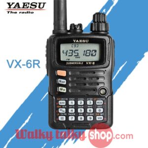 YAESU VX-6R Strong IP X7 144/430 MHz 5W FM Dual Band Handheld Radio