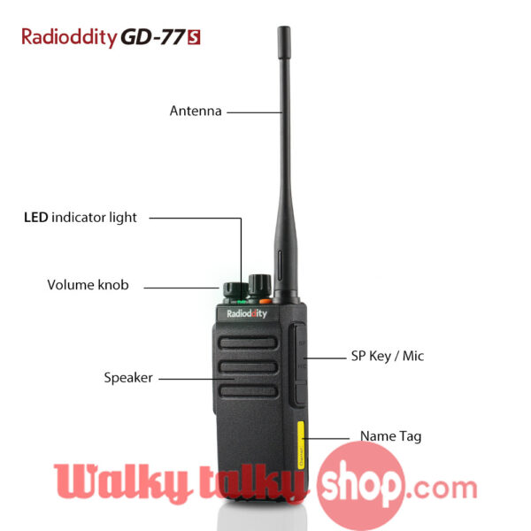 Radioddity GD-77S Dual Time Slot Professional Dual Band DMR Radio - Image 5