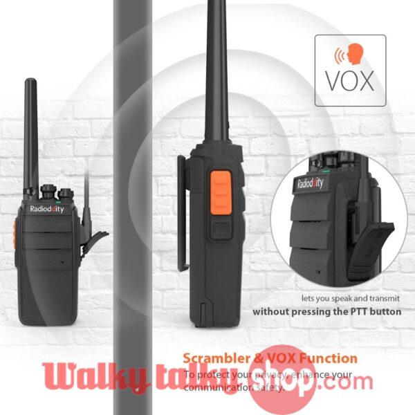 Radioddity R2 PMR446Mhz 16CH UHF Scrambler VOX Long Range Walkie Talkie - Image 2