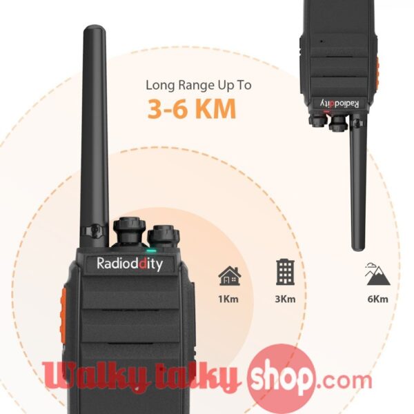 Radioddity R2 PMR446Mhz 16CH UHF Scrambler VOX Long Range Walkie Talkie - Image 3