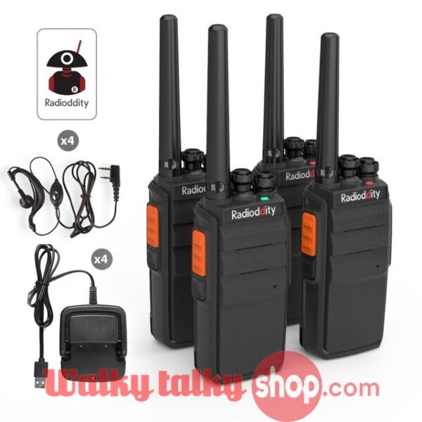 Radioddity R2 PMR446Mhz 16CH UHF Scrambler VOX Long Range Walkie Talkie