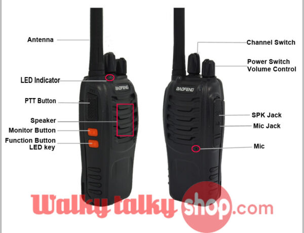 Pofung BF-888s 5W 16CH UHF 400-470MHz Communicator Handheld Radio - Image 4