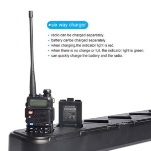 2-way Radios TYT Zastone Baofeng Pofung Six Multi Port Bank Charger