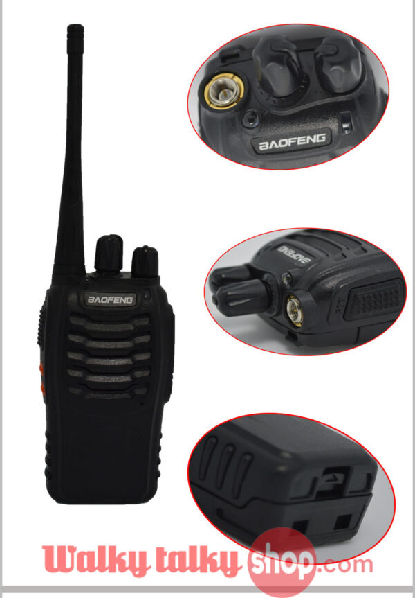 Pofung BF-888s 5W 16CH UHF 400-470MHz Communicator Handheld Radio