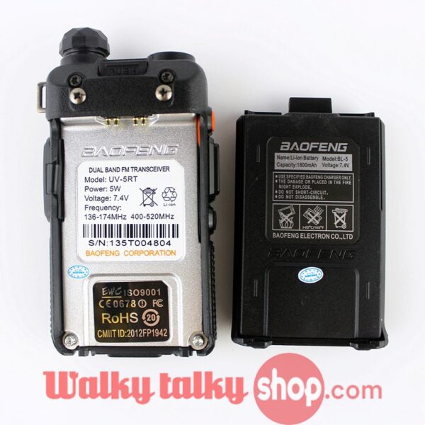 Baofeng UV-5RT Portable CB Radio Communicator Advanced UV-5R - Image 3