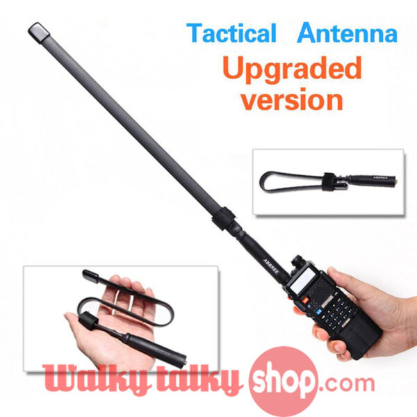 2018 Updated SMA VHF UHF Walkie Talkie CS Tactical Antenna with 33cm/48cm
