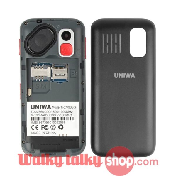 UNIWA V808G 2.31 Inch Curved Screen 3G Old Man Mobile Phone - Image 7
