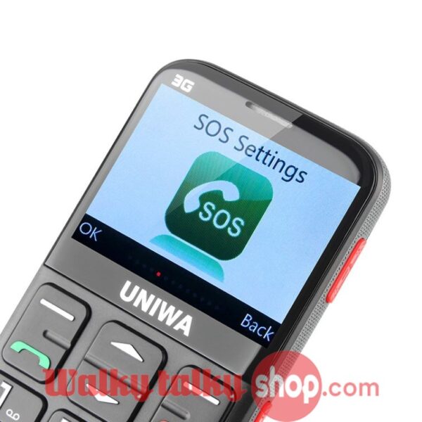 UNIWA V808G 2.31 Inch Curved Screen 3G Old Man Mobile Phone - Image 4