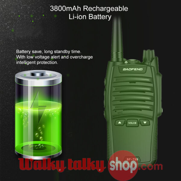 Baofeng BF-T99 UHF INC Noise Reduction Mini Handheld Radio - Image 7