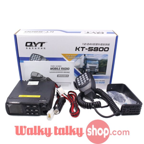QYT KT-5800 12/24V Dual Band Mini Mobile Radio for Car Truck - Image 5
