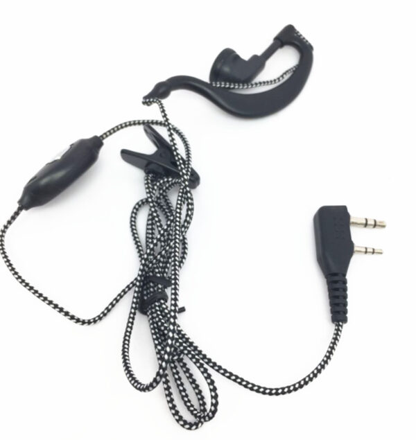 Kenwood TK3107 Baofeng 5R Wouxun KG-UVD1P Radios Woven wire Headsets - Image 2