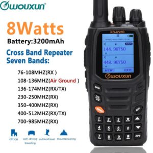 Wouxun KG-UV2Q High Powerful 7 bands/Air Band Handheld Radio