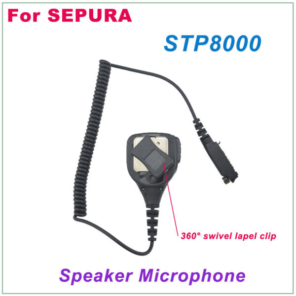 Motorola Sepura STP8000 Handheld Shoulder Remote Speaker PTT Mic - Image 5