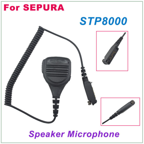Motorola Sepura STP8000 Handheld Shoulder Remote Speaker PTT Mic