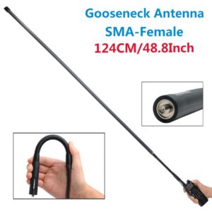 Baofeng Kenwood Two Way Radio Gooseneck Dual Band VHF/UHF 48.8 Inch Antenna