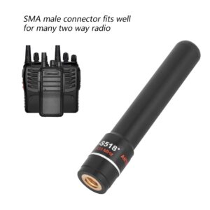 HH-S518+ Antenna For Vertex Yaesu TYT Baofeng ICOM Walkie Talkie SMA-M 10W Dual band 145/435MHz Short Antenna