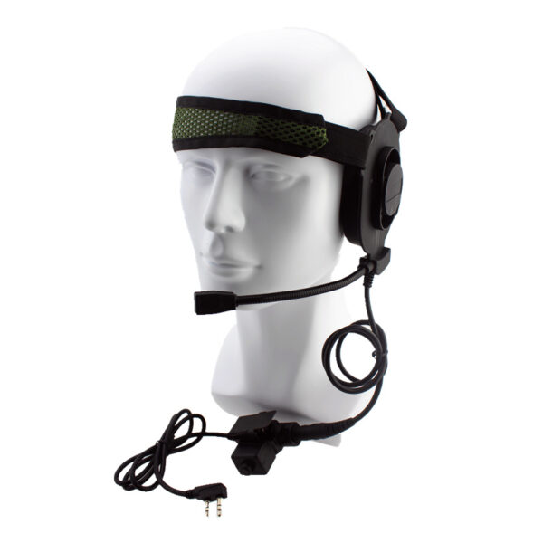 HD01 Tactical Bowman Elite II K Head Walkie Talkie Headphone With U94 Style PTT 2 Pin