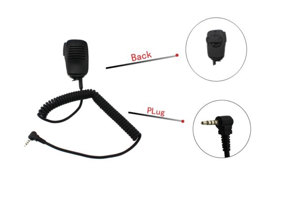 Yaesu Vertex VX3R FT-50R FT-60R VX-210A VX-351 Radios SM25 Mini PTT Microphone 1pin 3.5mm - Image 6