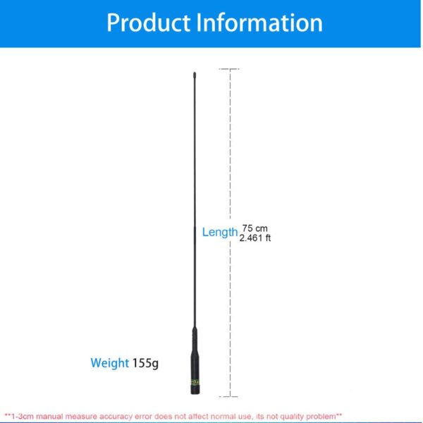 NAGOYA NL-602 144/430MHz Baojie BJ-218 BJ-318 QYT KT-8900D KT-7900D VV-898S Mobile Radio Antenna - Image 2