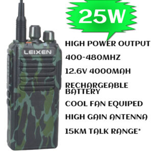 2020 New Walkie Talkie Long Distance 25W 4000mah High Gain Antenna