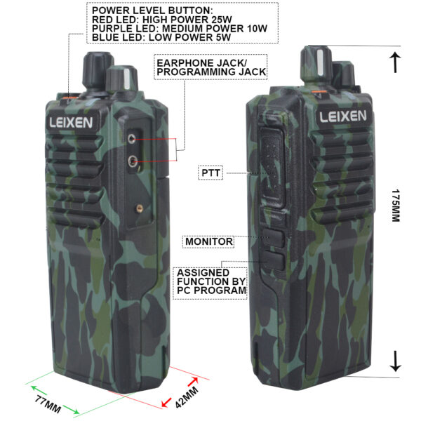 2020 New Walkie Talkie Long Distance 25W 4000mah High Gain Antenna - Image 4