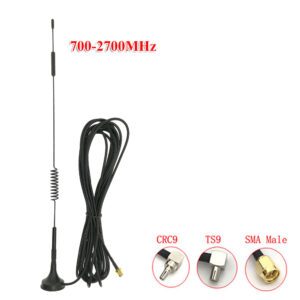 5 Meter 700-2700MHz 12dBi TS9 SMA-male 2G 3G 4G LTE Magnetic Mobile antenna