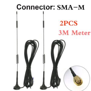 3Meter 2PCS Car Mobile Radio 2G 3G 4G LTE External Router Antenna 