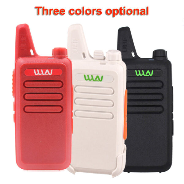 Light Super Thin Radio WLN KD-C1 White Black Red 5W Power Out UHF 400-470 Walkie Talkie - Image 3