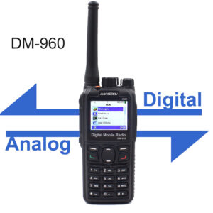 Newest Anysecu DM960 Dual Mode Digital / Analog TDMA DMR Radio DM-960with Dual Slot Charger