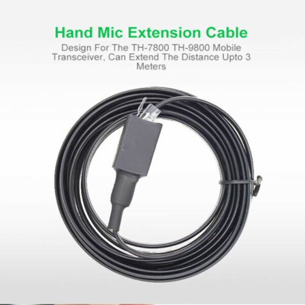 TYT Hand Microphone Extension Cable 3M for TH-9800 TH-7800 Car Radio - Image 3