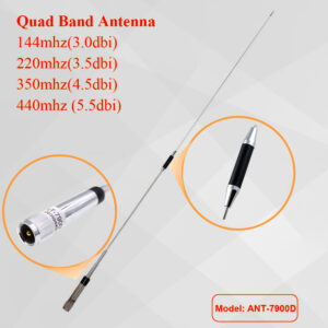 Exclusive For for QYT KT-7900D KT7900D Mobile Radio Quad Band Antenna