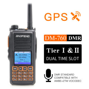 New BaoFeng DM-760 With GPS Double Band DMR Digital Two-way Radio