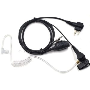 2 Pin Surveillance Acoustic Tube Headset PTT for Hytera HYT Radio TC-508 TC-505 TC-518 TC-700 etc