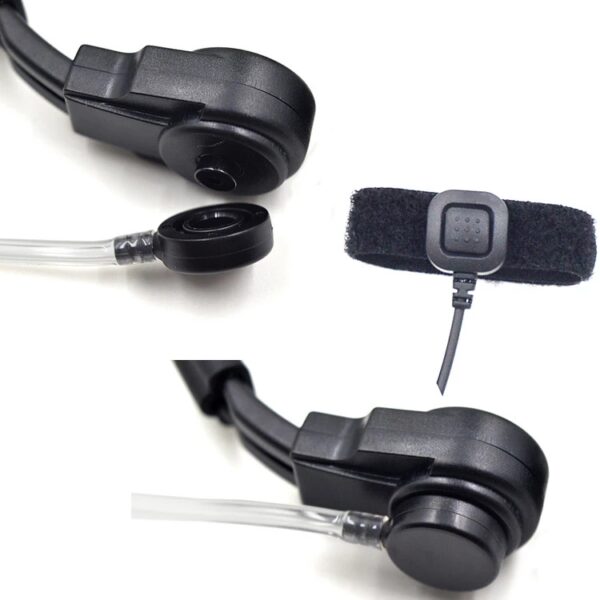 2pcs Motorola APX6000 XiR P8208 DGP4150 DP3401 etc Finger PTT Throat Mic Headset - Image 4