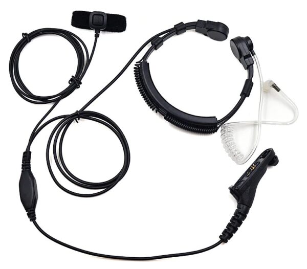 2pcs Motorola APX6000 XiR P8208 DGP4150 DP3401 etc Finger PTT Throat Mic Headset - Image 2