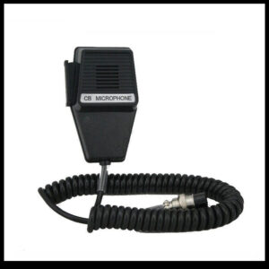 2pcs Universal Citizen Band Radios PTT Speaker Microphone with Aerial Plug 4 PIN