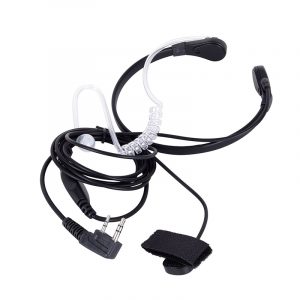 Radio PTT Finger Throat Mic Headphone for Baofeng UV5R 888s KENWOOD NX220 NX320
