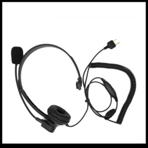For ICOM Radio IC-F3 IC-F3S IC-F4 IC-F4S IC-F10 IC-F20 Boom Mic Over Head Earphone