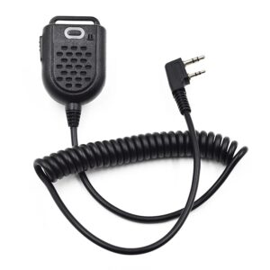 Two-way Radio Mini PTT Mic for Kenwood Baofeng 5R Series BF-888S GT-3 TYT Puxing HYT H777