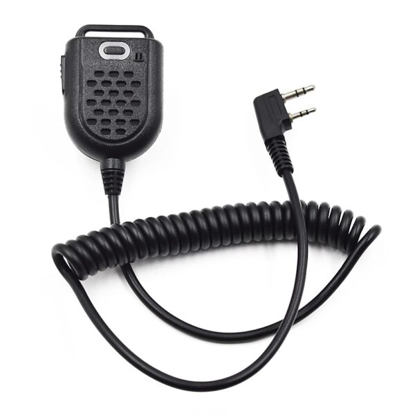 Two-way Radio Mini PTT Mic for Kenwood Baofeng 5R Series BF-888S GT-3 TYT Puxing HYT H777