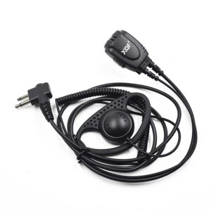 D PTT Mic 2Pins Headset for Motorola GP88 GP2000 CP200 GP3688 PRO1150