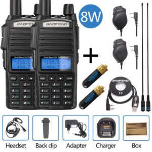 Baofeng 8W UV-82Plus Portable Interphone Pofung UV 82 Dual PTT Handheld Amateur Radio