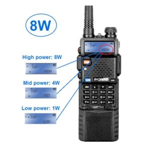 Pofung UV-5R with 3800mAh Extend Battery Speaker Microphone Programming Cable Security Headset Car Charger High Gain Antenna