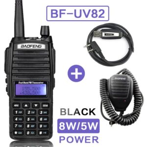 Package Speaker Mic Programming Cable Baofeng Portable Walkie Talkie UV-82 Dual PTT Walkie Talkie