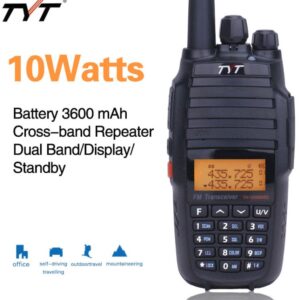 TYT TH-UV8000D Walkie Talkie with Speaker Microphone Car Charger Programming Cable Security Headset High Gain Antenna